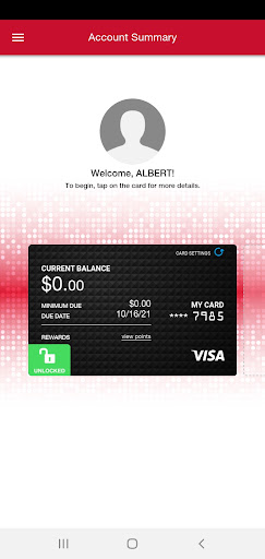 Android application ALEC Credit Card Valet screenshort