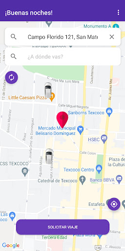 Android application Texit - Pide un viaje screenshort