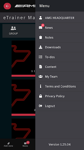 eTrainer Screen 3