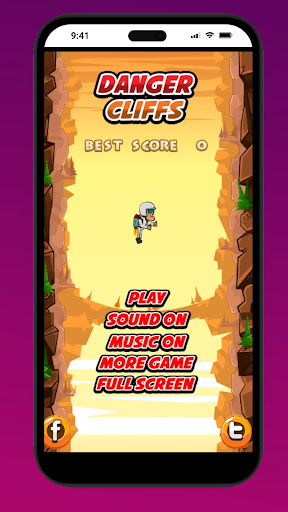 Android application Danger Cliffs screenshort