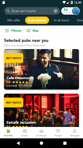 Android application Pubhopper screenshort