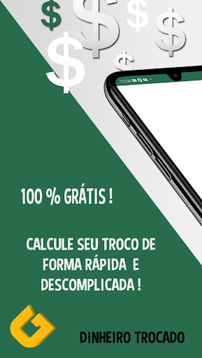 Android application Dinheiro Trocado screenshort