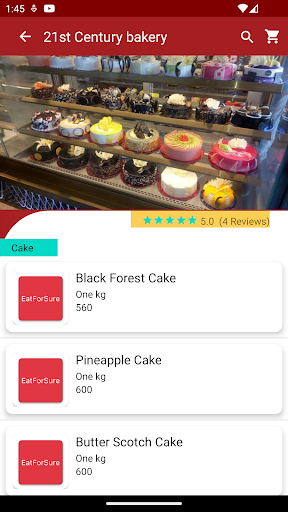 EatForSure Screen 2