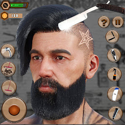 「理髮店-頭髮紋身遊戲」圖示圖片