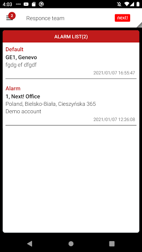 mPatrol Screen 2