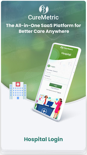 Android application CureMetric Hospital screenshort