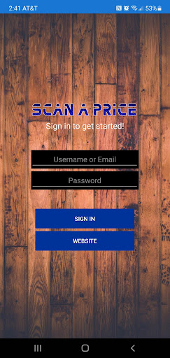 Android application Scan A Price screenshort