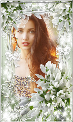 Android application Flowers Photo Frame screenshort