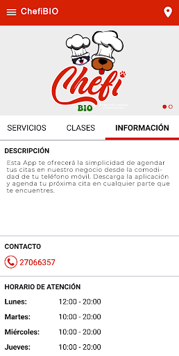 ChefiBIO Screen 2