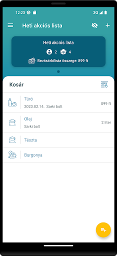 Listie - Közös bevásárlólista Screen 3