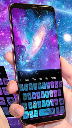 Purple Galaxy Keyboard