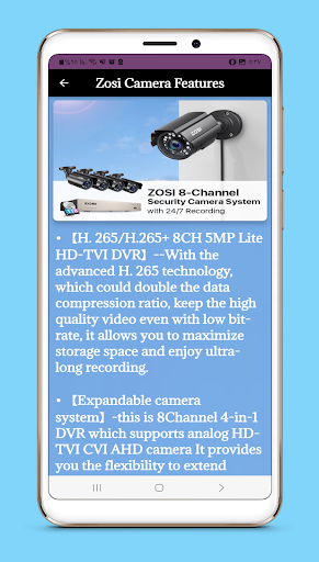 Android application Zosi Camera Guide screenshort