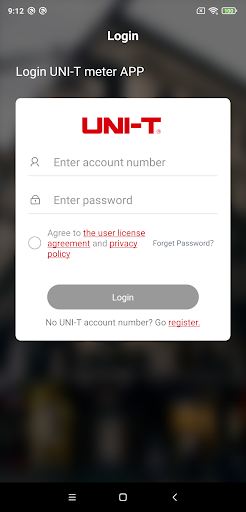 Android application UNI-T Smart Measure screenshort