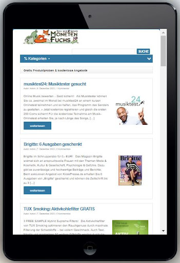 MonetenFuchs App Screen 3