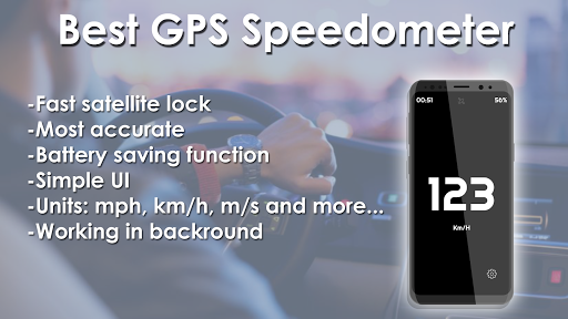 Android application Speedometer - GPS Odometer screenshort
