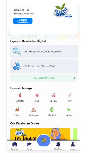 Android application Pangkep Sehat by PIONEER screenshort