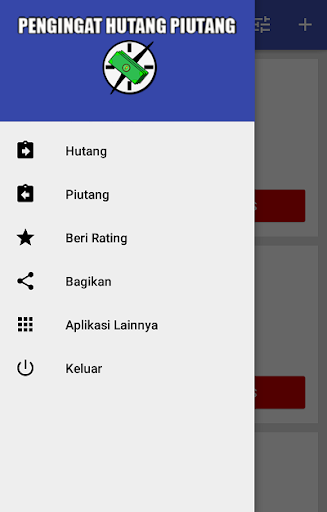 Android application Pengingat Hutang Piutang screenshort