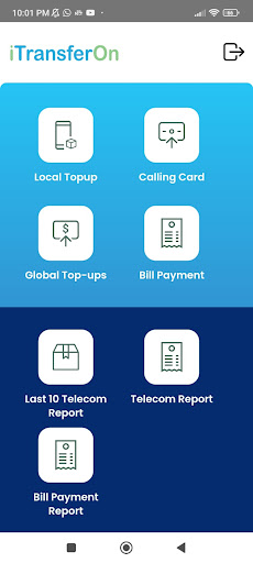 Android application iTransferOn screenshort