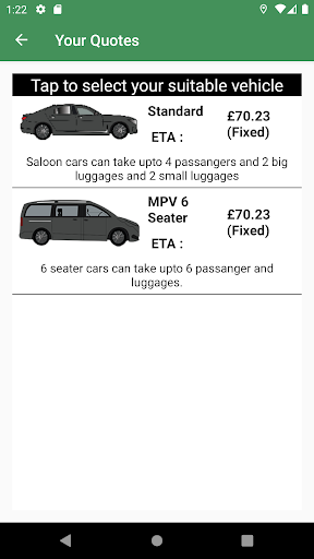 Browns Taxis Screen 2