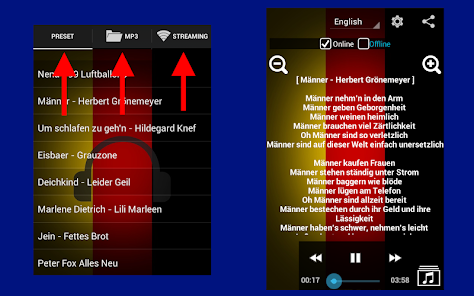 Screenshot 8 Aprender Alemán con Canciones android