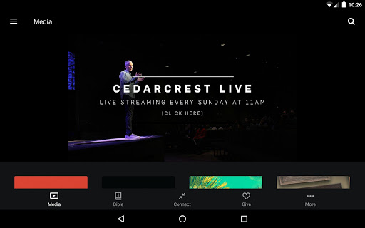 Screenshot of Cedarcrest Church