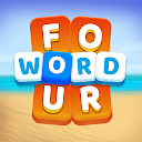 Herunterladen Four Word - Word Battle Game Installieren Sie Neueste APK Downloader