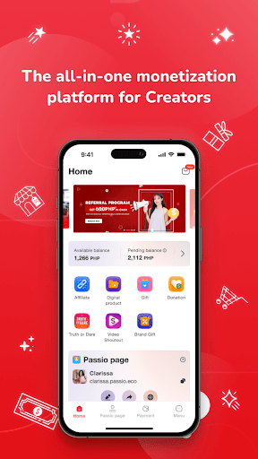 Android application Ecomobi Passio screenshort
