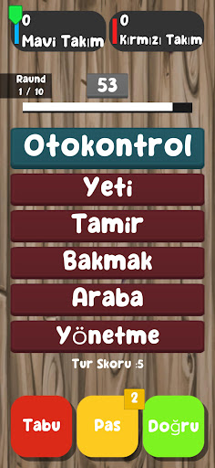 Android application Pocket Tabu screenshort