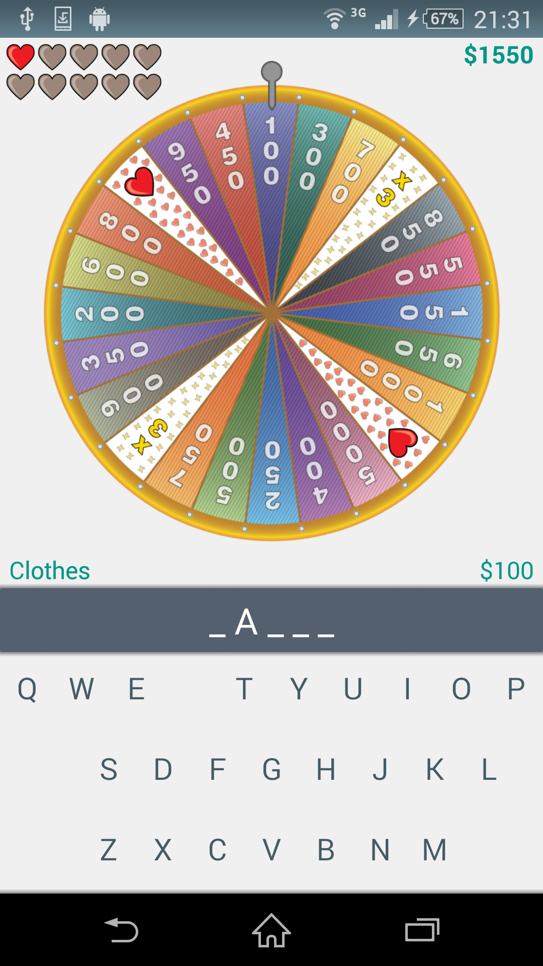 Android application Wheel of Luck - Classic Puzzle Game screenshort
