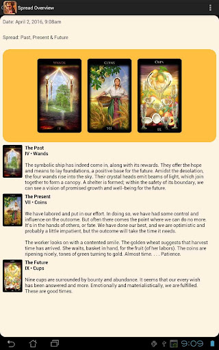 Screenshot of Legacy of the Divine Tarot