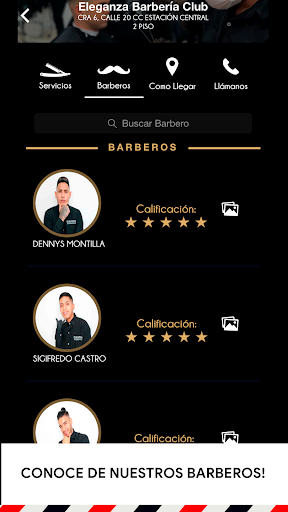Eleganza Barbería Screen 3
