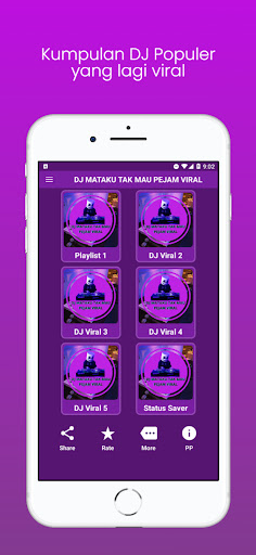 Android application DJ Mataku Tak Mau Pejam Viral screenshort