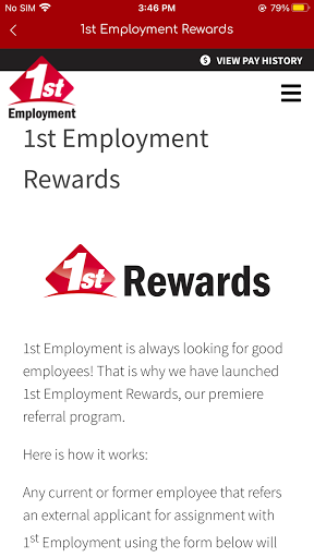 1st Employment Screen 2