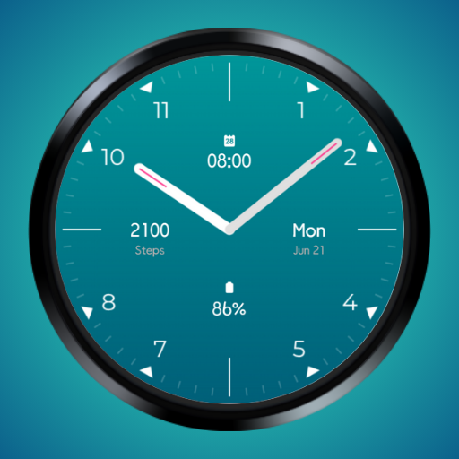 Android application Essential Analog Watch Face screenshort