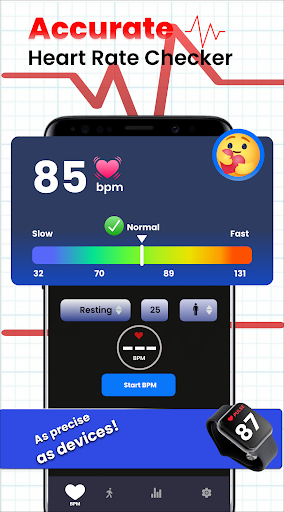 Heart Rate Monitor ecg Pulse Screen 3