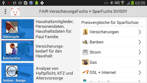 Android application Fair-VersicherungsFuchs Free screenshort