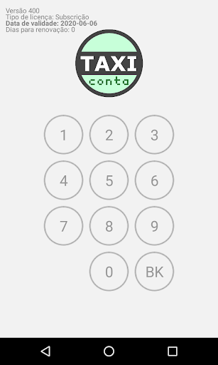 Android application TaxiConta Faturação para Táxis screenshort