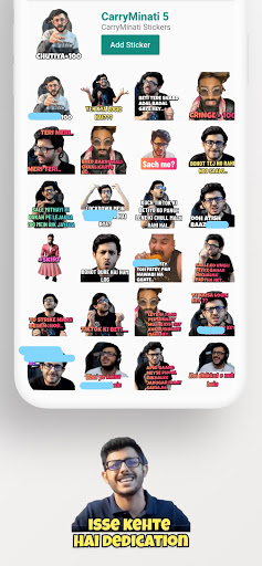 Carryminati Stickers Screen 3