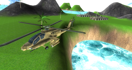 Android application Fly Helicopter Flight Sim 3D screenshort