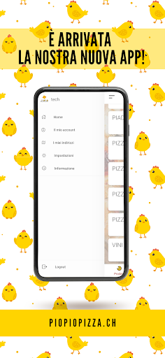 Android application Pizzeria PioPio screenshort
