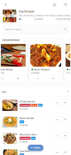 Fun N Food -Food Delivery Dhar Screen 2