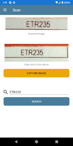 Android application Captis screenshort