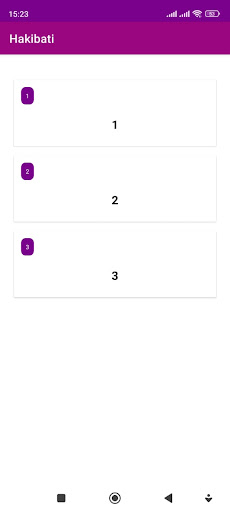 Android application Hakibati حقيبتي screenshort