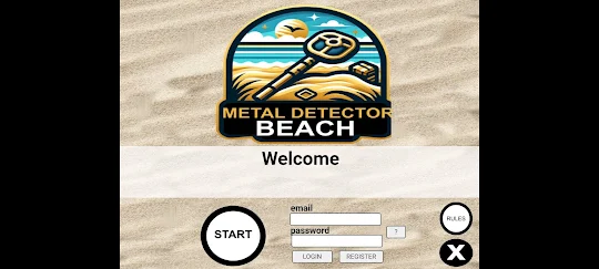 Metal detector beach