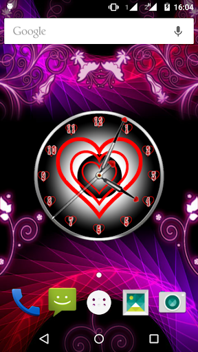 Android application Love Clock screenshort