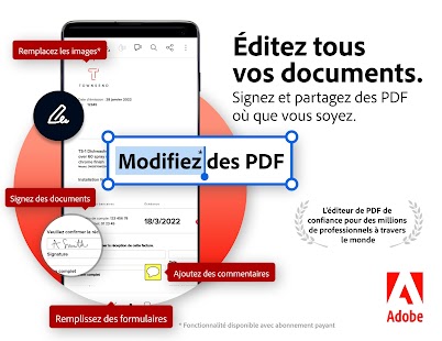 Adobe Acrobat Reader pour PDF Capture d'écran