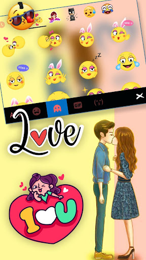 Lovely Cute Couple Keyboard Th Screen 3