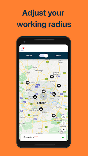 Android application Taxi-Now Driver App screenshort