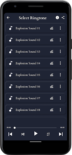 Explosion Sounds Screen 2
