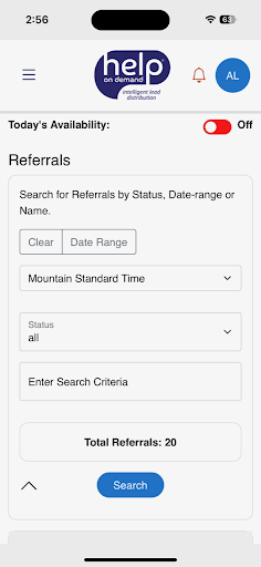Help On Demand Screen 2
